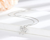 Necklace with bow, universal pendant, silver 925 sample, simple and elegant design, micro incrustation, city style