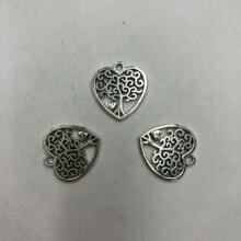 A8338桃心树1000克/909个/包1.1克17×18mmDIY创意日韩合金吊坠