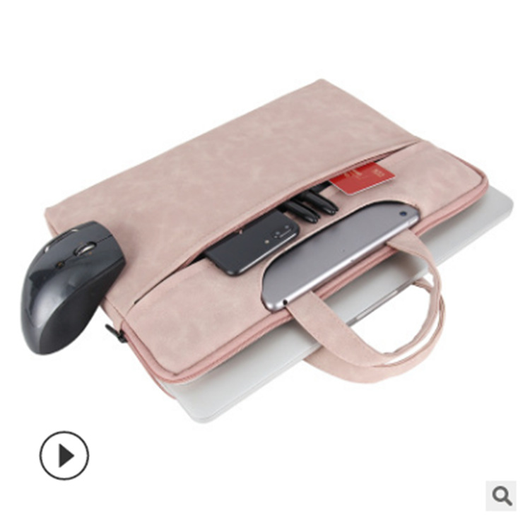 Factory direct business laptop bag male and female tablet storage bag multi-functional matte