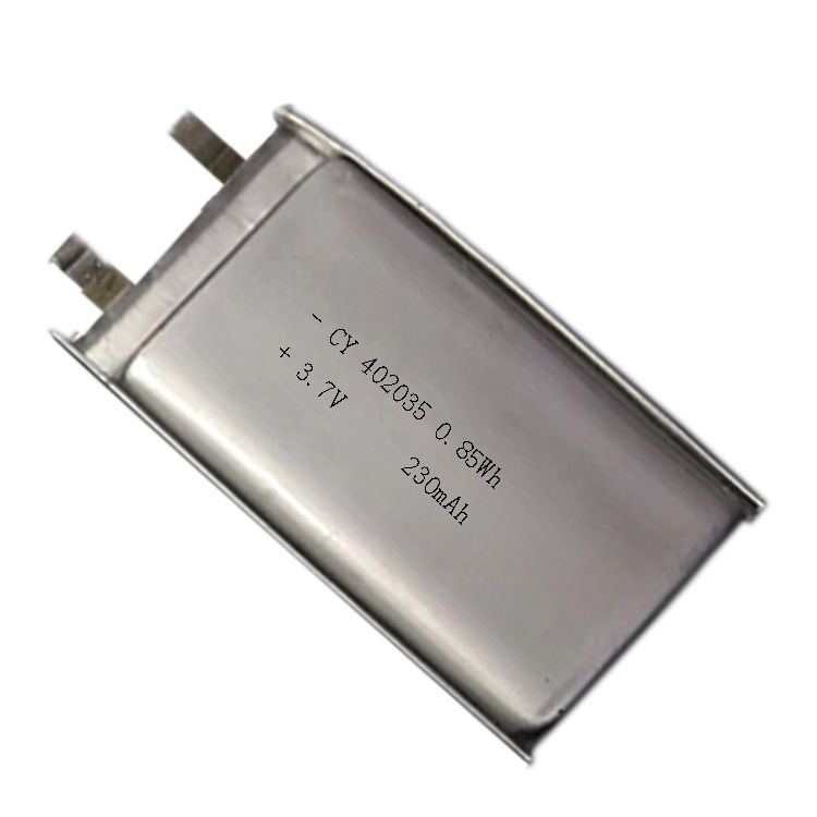 厂家供应3.7V 锂电芯402035 230mah 数码蓝牙锂电池402030 502030