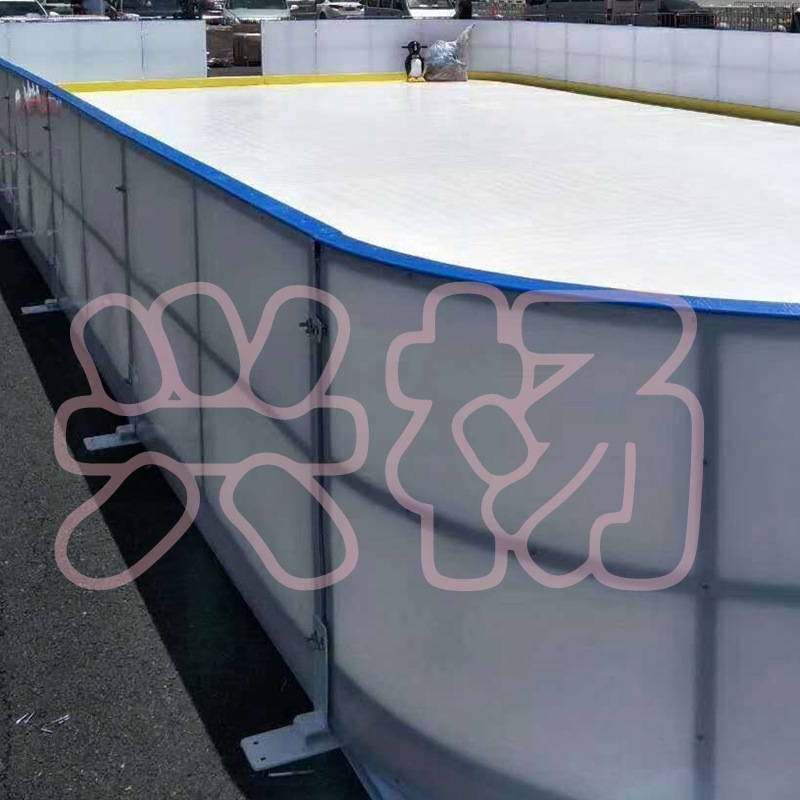 定做仿真冰溜冰场 冰球训练场 高分子聚乙烯仿真冰冰板加工