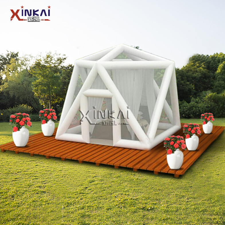 热销网红透明星空民宿 户外景区山庄酒店透明帐 抖音民宿充气篷房