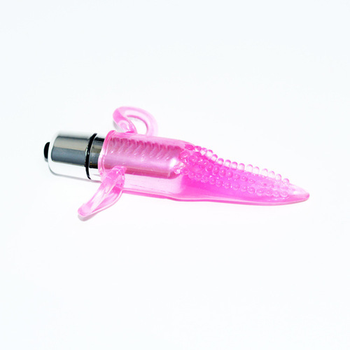 5-color finger vibrating sleeve, handheld G-spot vibrating small tongue, vaginal tongue masturbation device, adult sex toy