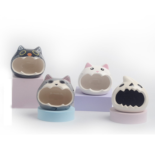 Hamster porcelain nest summer cooling nest dormouse shelter cat-shaped porcelain nest cooling shelter third-line hamster supplies