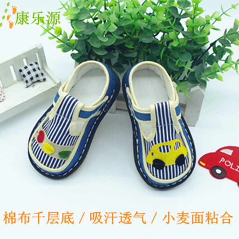 Детская Тканевая обувь ручной работы с подошвой Melaleuca. Детская нескользящая обувь из говяжьего сухожилия, впитывающая пот. Весна и осень. Обувь для малышей 1/3 с мягкой подошвой.