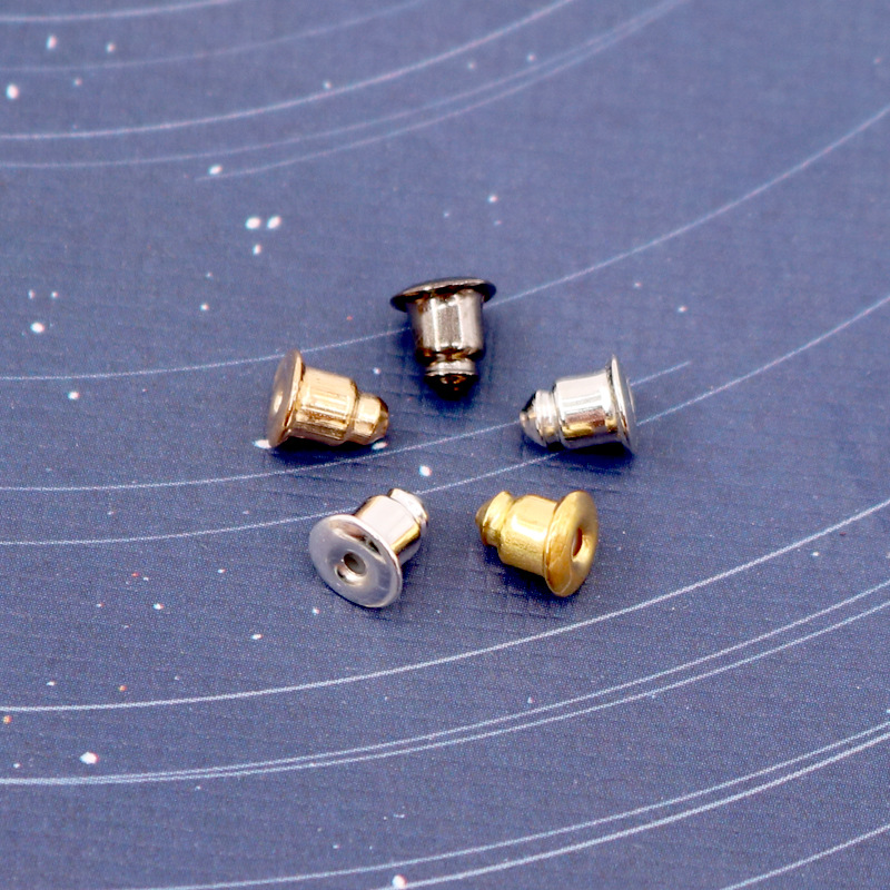 子弹头耳饰配件 多色耳钉耳环耳堵饰品配件包装 金色耳钉耳塞