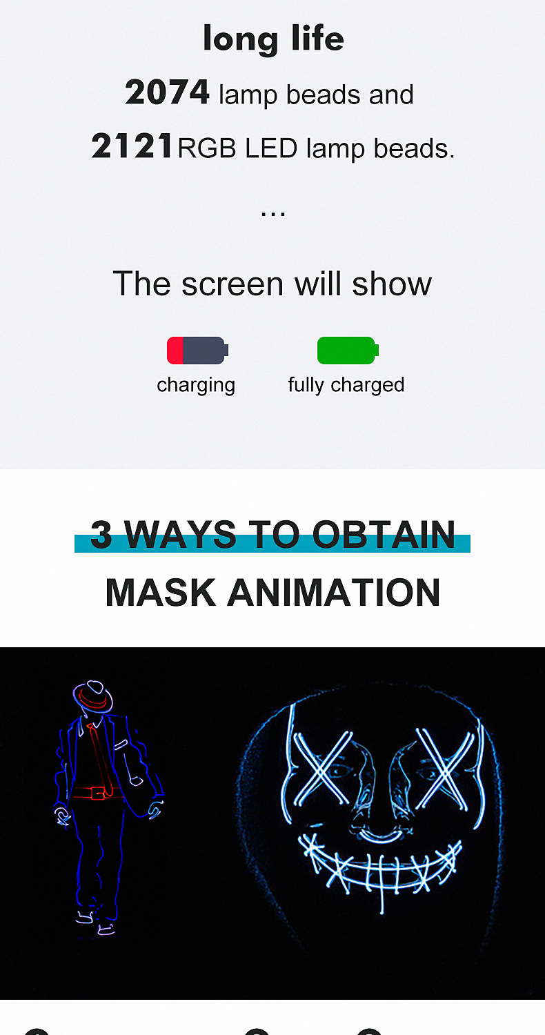 LED Light-Up Mask Image 4