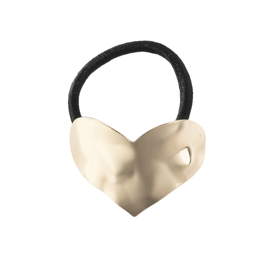 Women's Simple Style Heart Shape Alloy Hair Tie display picture 2