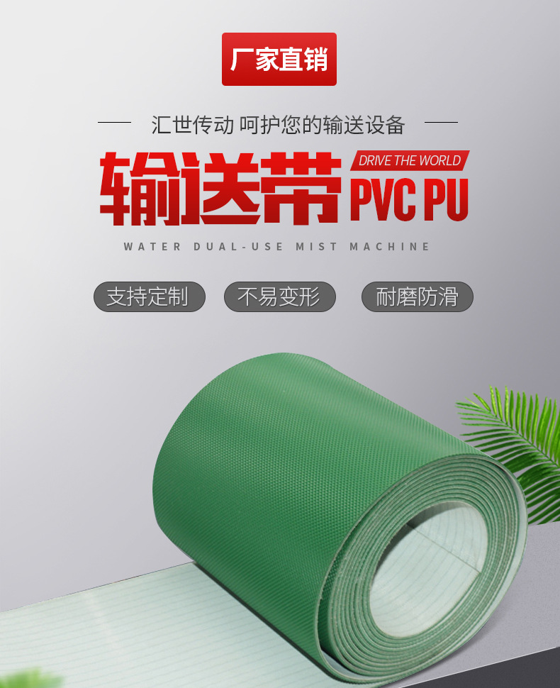 Industrial Flat Transmission Belt, Wear-Resistant Flat Belt, High-Speed Transmission Flat Belt for Mechanical Equipment