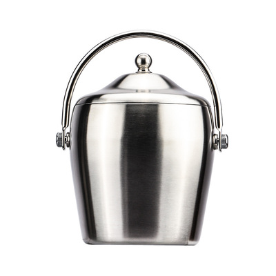 加厚不锈钢冰桶酒吧ktv专用手提便携冰块桶红酒香槟冰粒桶配夹