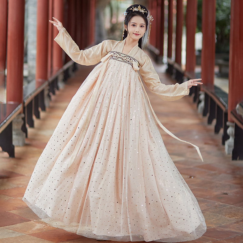 新款汉服女成人中国风【花雅记】白菜全套古装齐胸襦裙