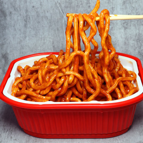 Pak's Instant Turkey Noodles Rice Cake Strips Small Hot Pot Korean Style Korean Self-Heating Hot Pot Spicy Stir-Fried Rice Cake Stir-Fried Noodles Hot Pot 