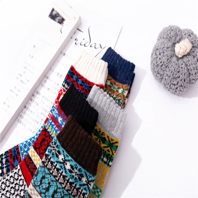 Warm woolen retro socks, Amazon