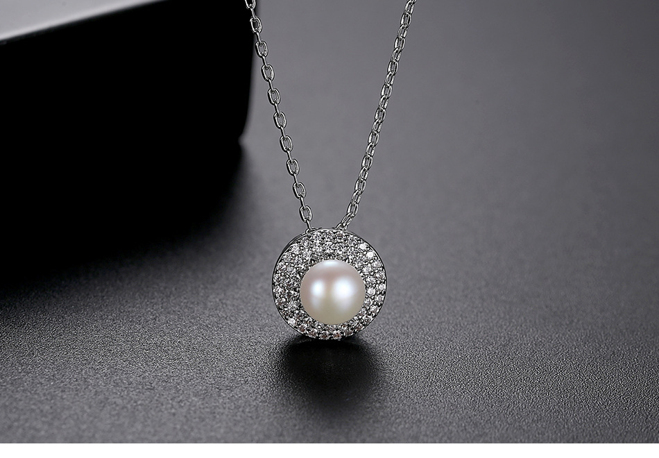 Fashion Pearl Pendant Necklace  Zircon Women's Clavicle Necklace display picture 2