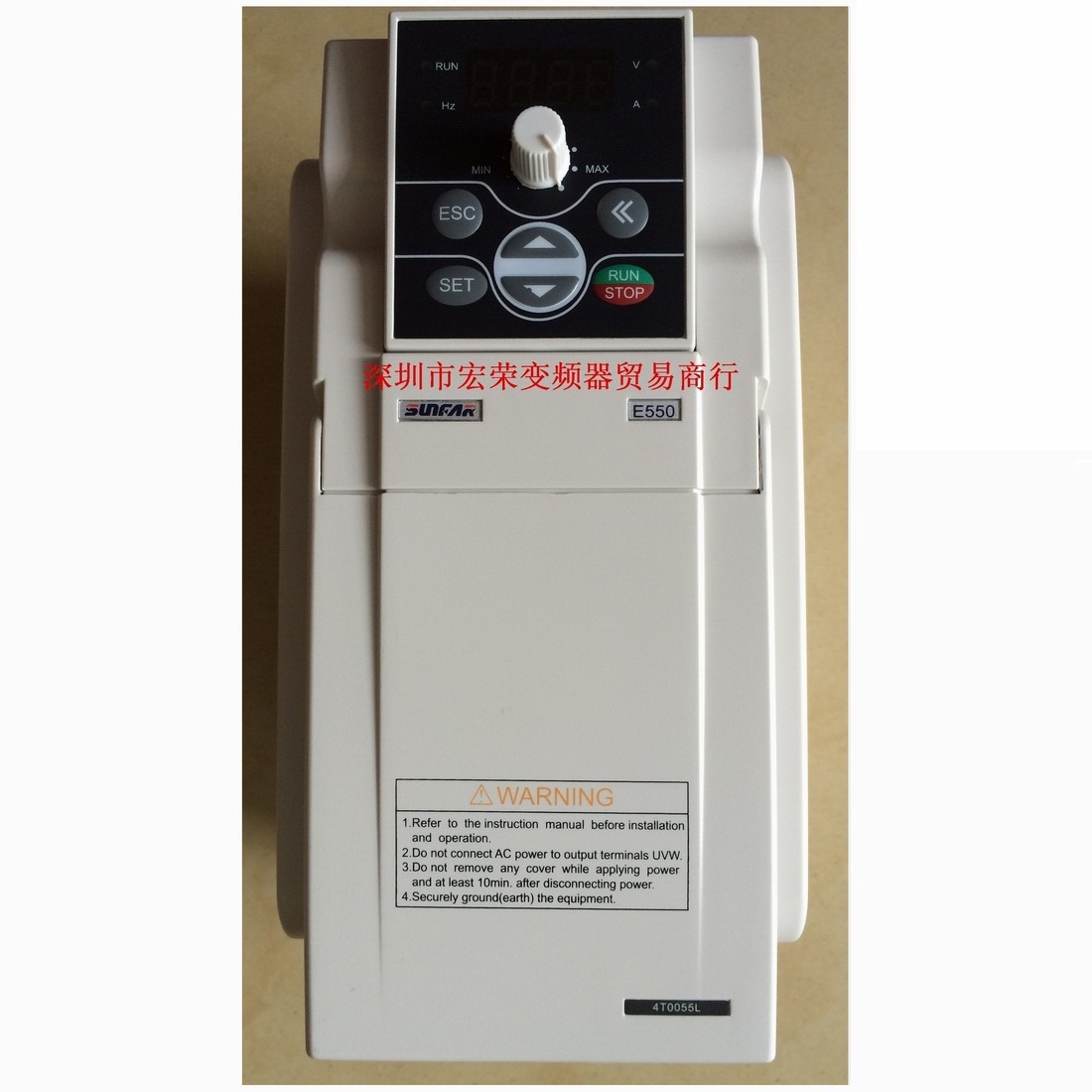雕刻机专用SUNFAR变频器E550-4T0055L及显示面板 现货当天发货