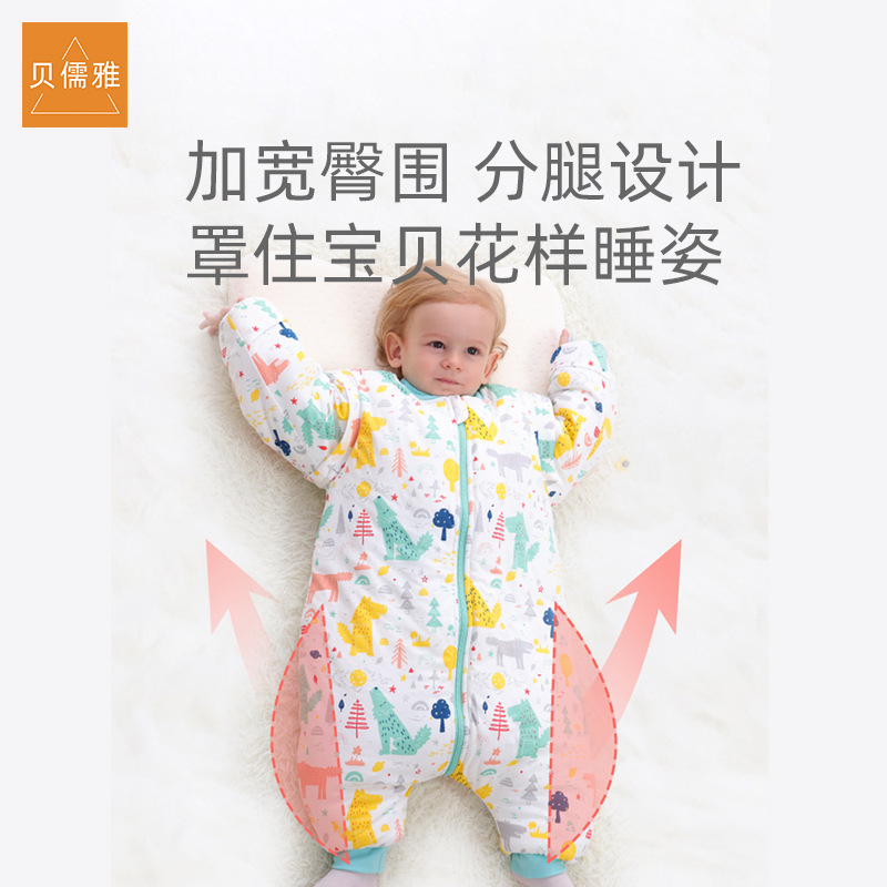 Manufactor Direct selling Baby sleeping bags spring and autumn winter thickening pure cotton baby children Anti Tipi Four seasons currency