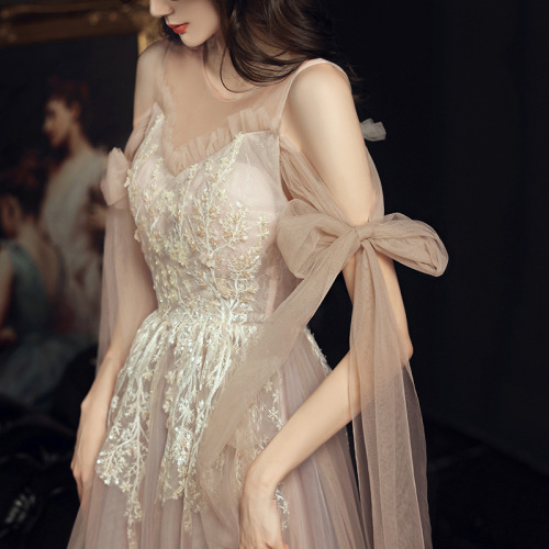 green emerald velvet dress Luxury Fairy Sequins Prom Dress