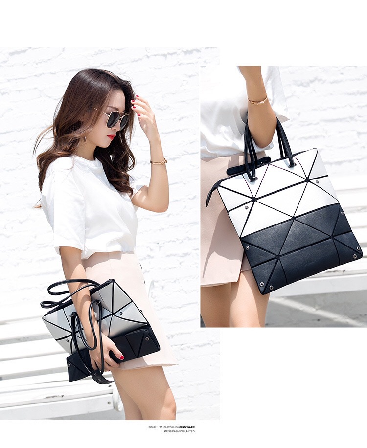 Japanese matte leisure and environmentally friendly handbag with versatile folding four in one deformation bag, patent_voghion.com