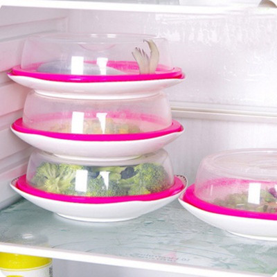 冰箱碗碟矽膠保鮮蓋菜罩可疊加食用品級微波爐保鮮蓋子圓形密封蓋