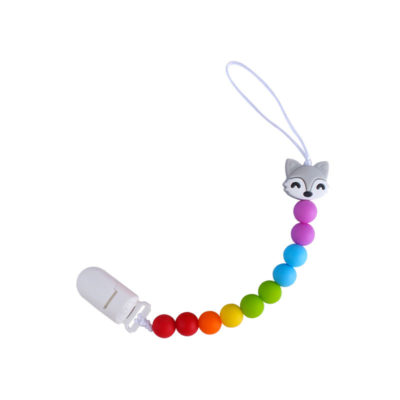 Explosivo bebé suministros plástico chupete clip bebé calmante silicona animal coche juguete mordedor cadena