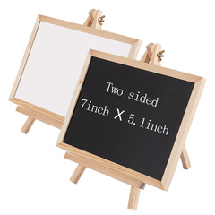 Wooden Bar Mini Blackboard Event Reminder Sign for Tea & Coffee Shop Entrance — Erasable & Rewritable Blackboard Decorative Display
