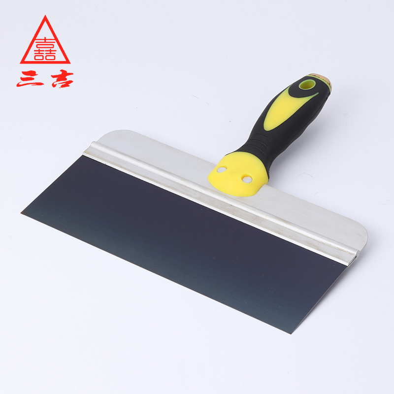 加厚蓝片油灰刀双色手柄抹泥刀腻子刀清洁铲刀清洁刀耐磨耐用