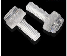 M3-M8手拧PC透明螺丝 一字滚花塑料螺栓 亚克力螺钉