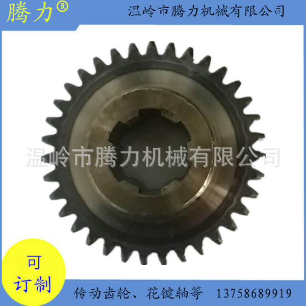 数控机械机床配件齿轮X5746-1347,传动齿轮尾主轴螺旋伞齿传动轴