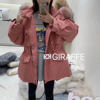 2020 winter new pattern Korean Edition Down Jackets Mid length version Big Fox Fur collar Drawstring Waist Easy Show thin coat