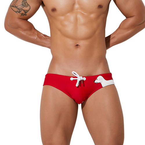 SEOBEAN men's swimming briefs foreign trade new swimming trunks vacation beach swimming trunks men's manufacturer wholesale