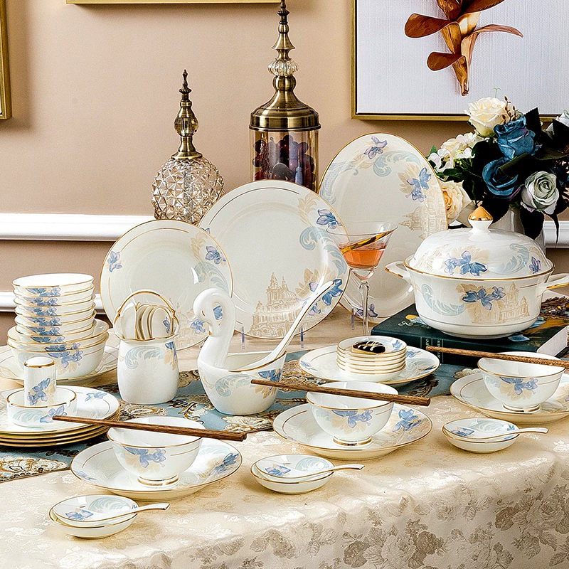 Ceramic tableware, creative porcelain set handmade, creative gift