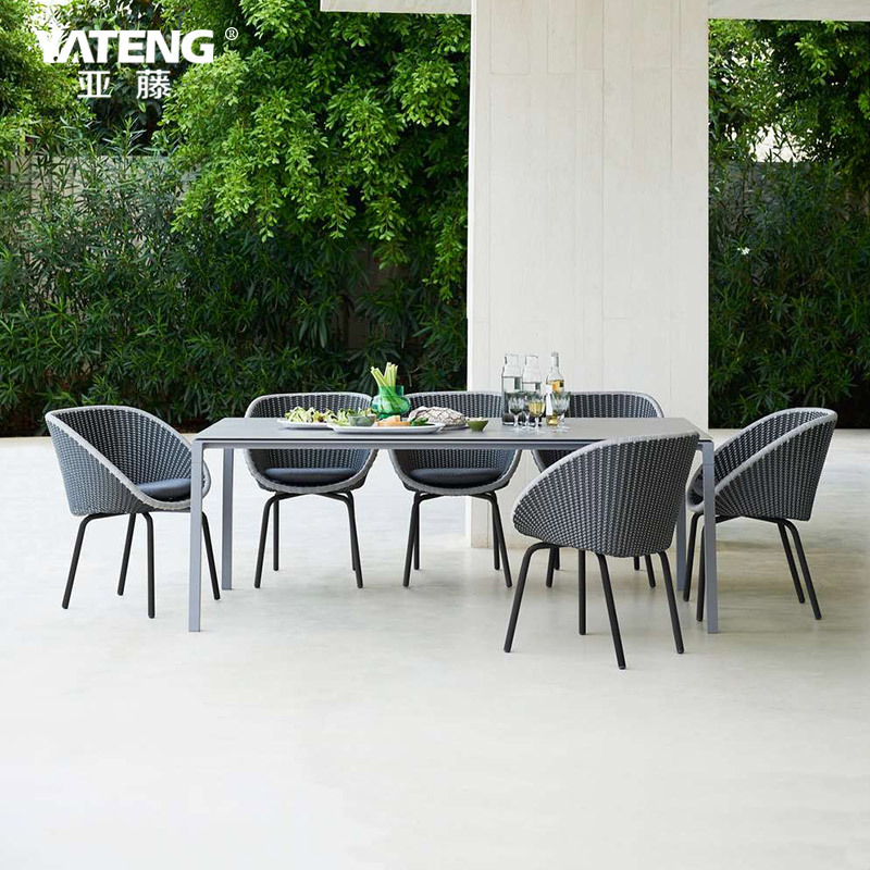 沃登家具 北欧户外庭院花园休闲桌椅 室内外仿藤圆藤设计师孔雀椅|ru