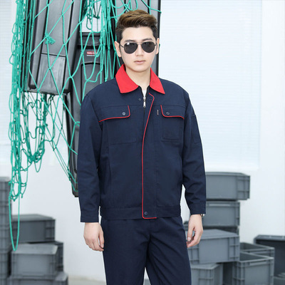 Autumn canvas coverall suit men and women wear-resisting workshop Factory clothing