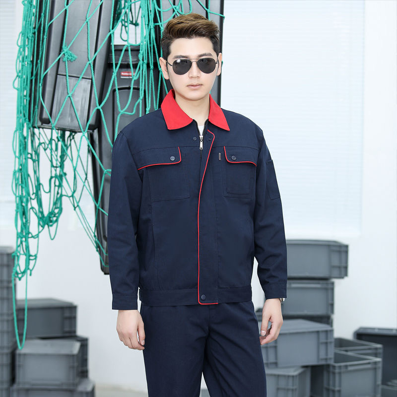 Autumn canvas coverall suit men and women wear-resisting workshop Factory clothing