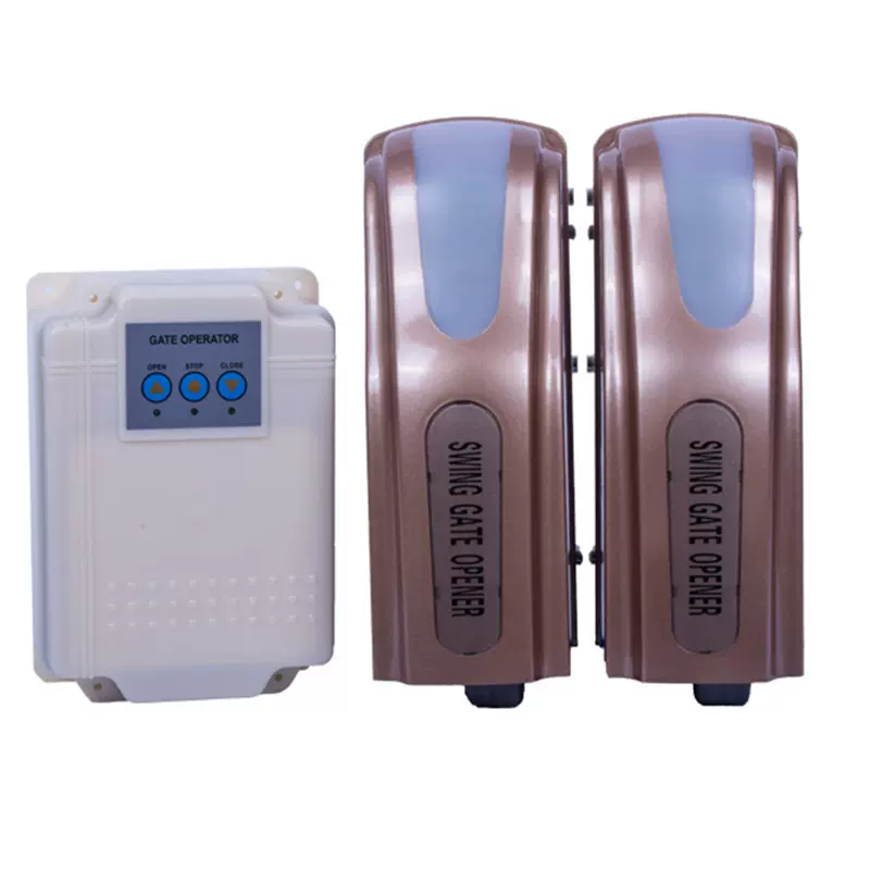 电动开门机遥控开闭门器八字对开平开门别墅铁艺大门专用双开门