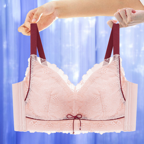 Push-up Bra with Invisible Underwire for Large Cup and Full Coverage, Colorful Bralette for Women