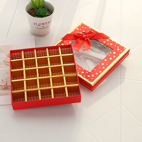25 grid chocolate box romantic birthday Valentine's Day gift chocolate packaging gift box gift packaging box wholesale