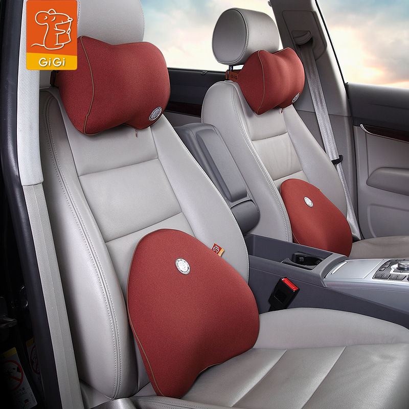 GiGi廠家分銷批發 太空記憶棉護頸枕 腰枕套裝車用g-1420 g-1427