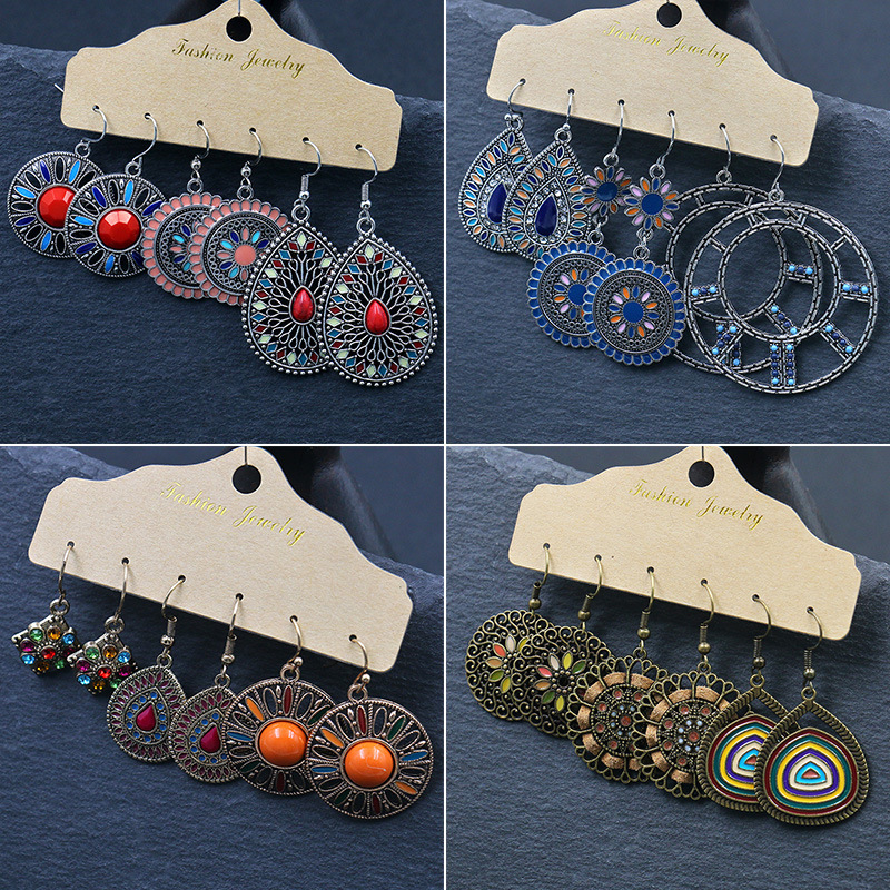 Women's Gender 1 Set Bohemian Geometric Plating Alloy Drop Earrings