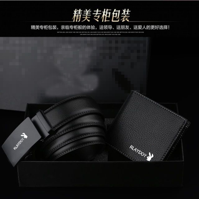 Men's boy wallet belt suit iron buckle w...