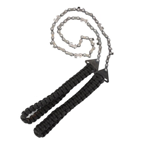Amazon's best-selling multifunctional paracord handle 11-tooth pocket chain saw outdoor convenient survival wire saw hand chain saw