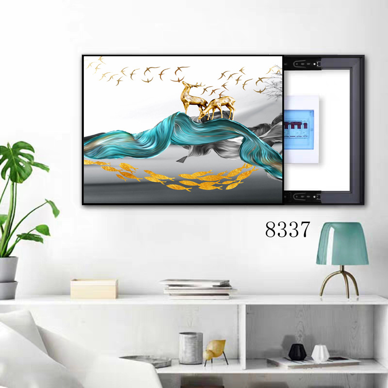 modern Simplicity Light extravagance Crystal diamond Push pull Hydraulic pressure Electric meter box Corridor Restaurant Hanging picture Direct selling Decorative painting