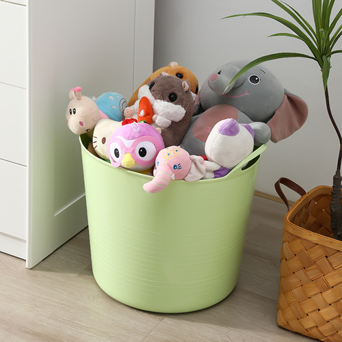 Plastic children's bath bucket baby bath bucket multi-functional storage bucket thickened bathroom bath bucket with water outlet