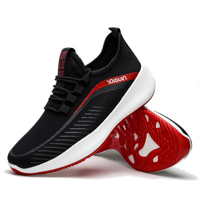 2020新款飞织网面运动鞋男百搭轻便春夏季透气休闲鞋男鞋一件代发|ru