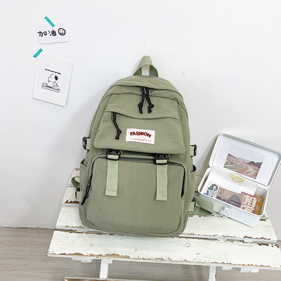 2020 Manufactor Solid outdoors Backpack leisure time Student bag Climb Outing Korean Edition Versatile customized LOGO