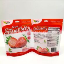 厂家定制果干自立拉链袋草莓芒果干休闲食品包装袋可印刷定制logo