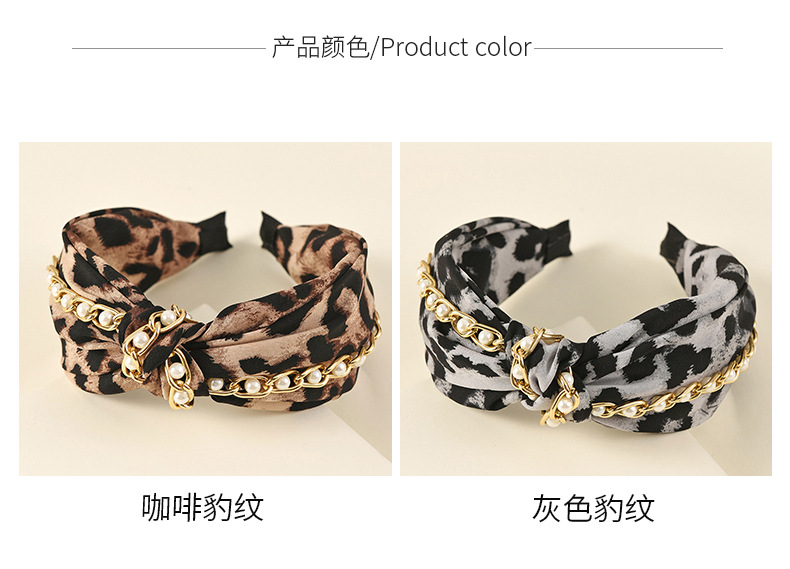 130g Weight Headwear Classification Wedding, Travel Occasion Women'S Gender Fashion Style Coffee Color  New Wide-sided Retro Cross-knotted Headband 2