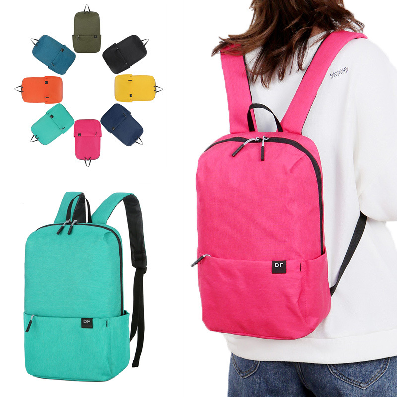 Backpack customized logo outdoors leisure time student Simplicity waterproof notebook computer men and women knapsack