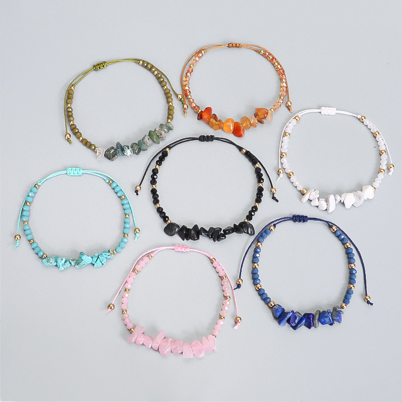 Fashion Solid Color natural stone Beaded Womenu0027S Bracelets 1 Piece
