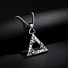 Necklace stainless steel, pendant hip-hop style, accessory, European style, simple and elegant design